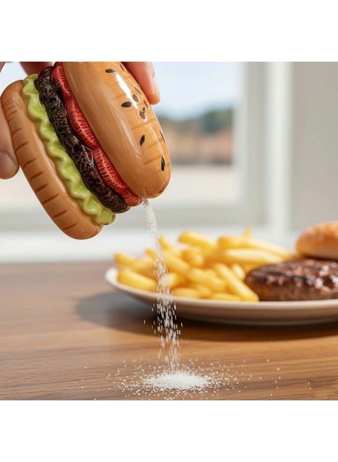 طقم أنيق من ثلاث قطع من البورسلين، يتضمن مرشات ملح وفلفل مع حامل، لإضفاء لمسة مصرية أنيقة على مطبخك وطاولة طعامك. - Image 4